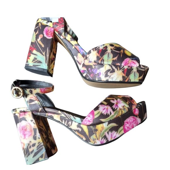NWT Size 37 Floral Platform shoes Truffle Collection - Picture 5 of 10